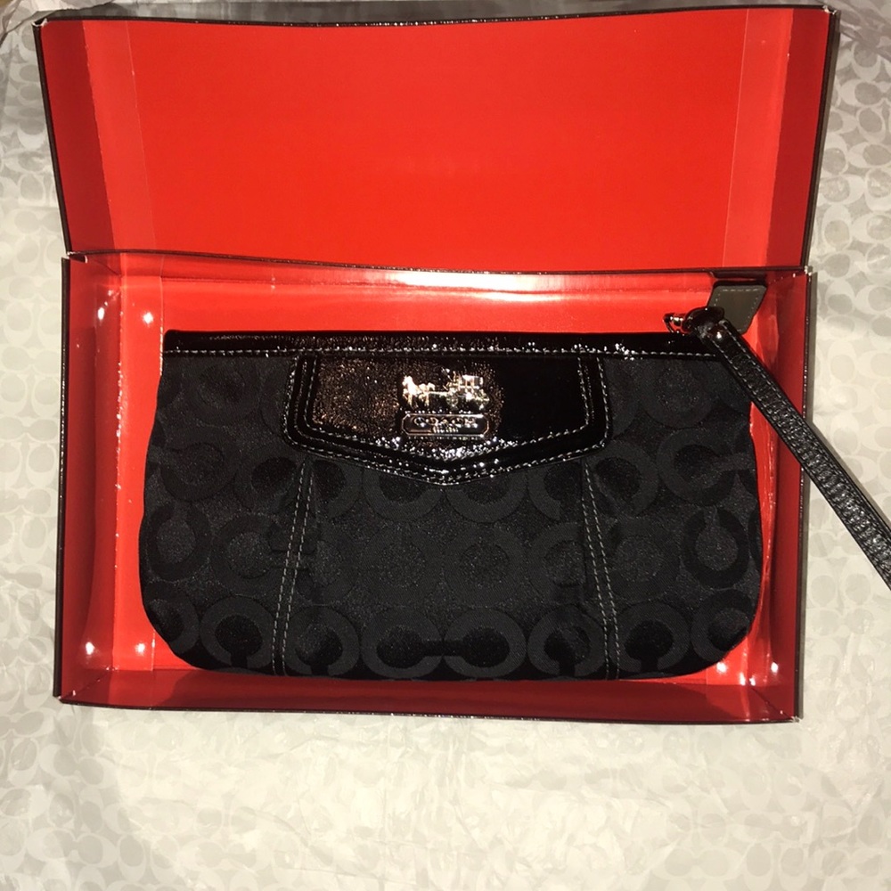Coach Signature Collection wristlet! Never used